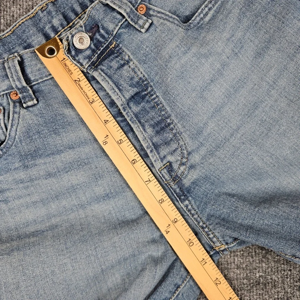 Levi 501 Jeans Men's 30x30(28) Original Fit Button Fly Straight Light Wash Denim